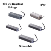 Domus DRIVER-24V-IP67-DIM - 30W/60W/100W/150W/200W 24V DC Constant Voltage Dimmable Outdoor LED Driver
